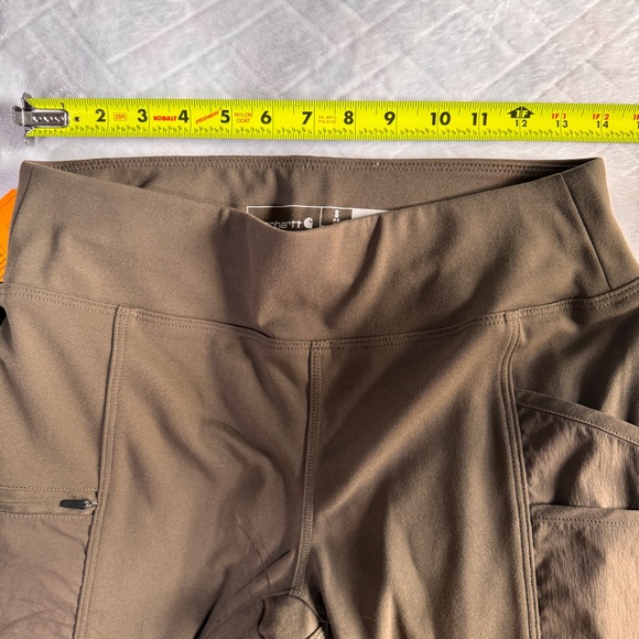 Carhartt Force Fitted Lightweight Utility Leggings - Olive Green - Size SM Tall - Picture 5 of 13